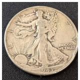 1945 Walking Liberty Half Dollar Coin