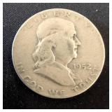 1952 D Franklin Half Dollar Coin