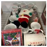Holiday-Themed Glass and Ceramic Drinkware