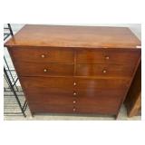 Mid-Century Dixie 8 Drawer Wooden Dresser