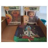 Rick and Morty Figures and Tray Lot