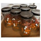Glassware with Floral and Etched Designs