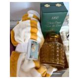 1980 Limited Edition Crystal Bell & Throw Blanket