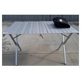 Collapsible Aluminum Camping Table, 44x32x28