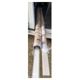 Two Rolls of Vinyl Flooring in Beige Tone