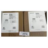 Two Satco Nuvo 1-Light Flush Dome Fixtures