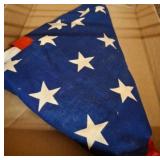 Folded American Flag with Star Pattern