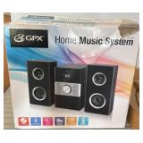 GPX Home Music System with Speakers