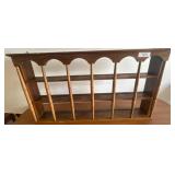 Wooden Wall-Mounted Display Rack with Spindles