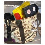 Canvas Tote Bag with Assorted Reusable Bags