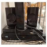 LG Speaker Set, Receiver, and Sony DVD Player