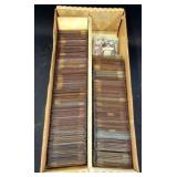 Baseball Card Collection in Two-Row Card Box