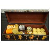 Decorative Box with Assorted Candles and Holders
