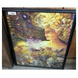 Framed Fantasy Artwork, 24ï¿½30 Inches
