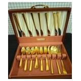 Community Gold-Color Silverplate Flatware Set