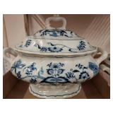 Blue Danube Porcelain Soup Tureen with Lid
