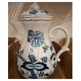 Blue Danube Porcelain Coffee Pot with Lid