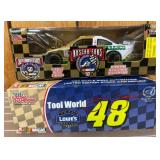 Two 1:24 NASCAR Die-Cast Stock Car Models