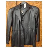 Worthington Black Faux Leather Blazer