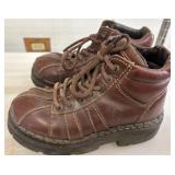 Brown Leather Union Made Boots, Size 6