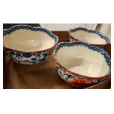 3 Pioneer Woman Ceramic Bowls