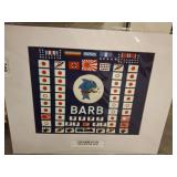 Framed USS Barb SS-220 WW2 Battle Flag Print