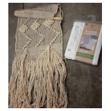 Macrame Wall Hanging and Shower Curtain Set