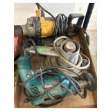 Boxed Assortment of Power Tools and Accessories