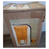 Boxed Wooden Jewelry Armoire