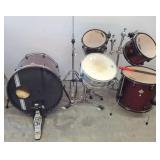 Five-Piece Drum Set with Hardware