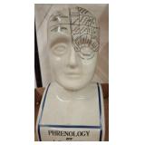 Phrenology Head by L.N. Fowler, Ceramic Model