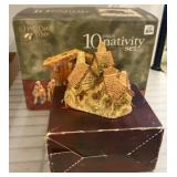 Holiday Time Nativity Set and David Winter Cottage