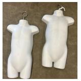 Two Small Child Mannequin Forms