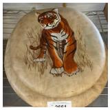 Decorative Tiger-Theme Toilet Seat and Lid