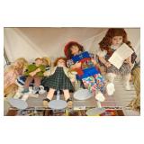 Porcelain and Cloth Dolls