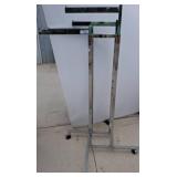 Chrome-Plated Adjustable Garment Rack on Wheels r2