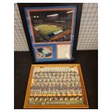 Framed Giants History Collage and Packers Photo