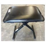Black Adjustable Stool With Metal Base