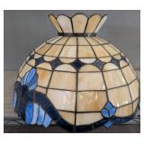 Vintage Tiffany Style Stained Glass Chandelier