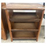 Wooden Shelf Unit With Three Tiers