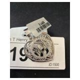 Heart-Shaped 925 Silver 