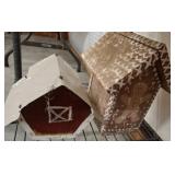 Two Decorative Wooden Birdhouses