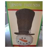 Snow Friends Snowman Tree Topper Decoration