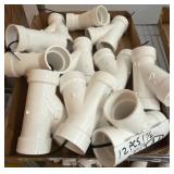 PVC 1/2-Inch Wye Fittings, 12 Pieces