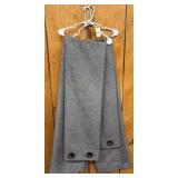 Gray Curtain Panels with Grommet Top