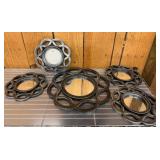 Five Decorative plastic with Mirrors