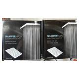 ShowerMaxx Square 8-Inch Rainfall Shower Heads