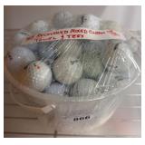 Bucket of 45 Recovered Golf Balls