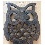 Cast Iron Owl-Shaped Trivet