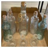 Glass Bottles with Cork Stoppers